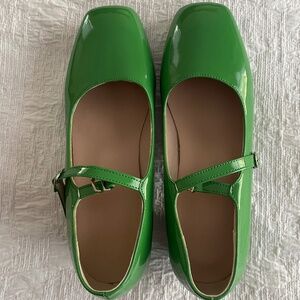 Shoes/Green/Patent leather